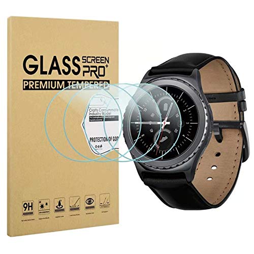 Diruite 4-Pack Samsung Gear S2 Tempered Glass Screen Protector