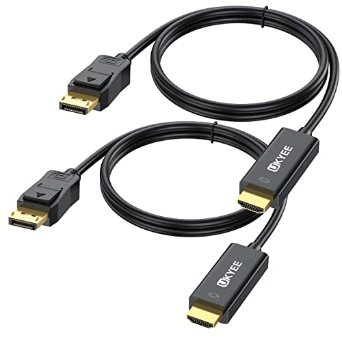 Displayport to HDMI Cable 6FT/1.83M 2-Pack