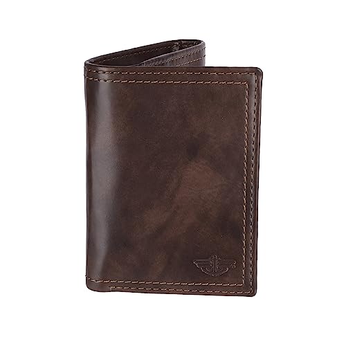 Dockers Men's Coated Leather Trifold Wallet