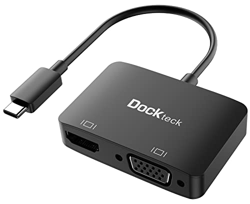 dockteck USB C to HDMI VGA Adapter
