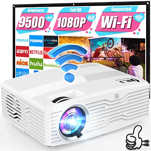 DR.J Professional Native 1080P 5G WiFi Projector