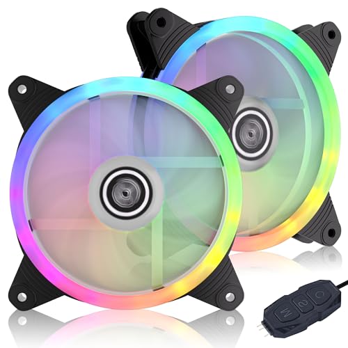 DS Computer Case Cooling Fan - RGB, 120MM, 2 Pack
