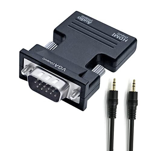 DTech HDMI to VGA Adapter with Audio Port