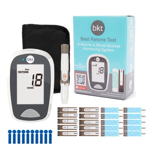 Dual Blood Ketone and Blood Glucose Test Meter