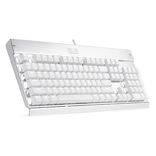 EagleTec KG010 Mechanical Keyboard (White)