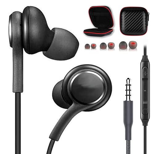 Earbuds Earphones for Samsung Galaxy s10 s9 s8 Plus Note audiofonos with Microphone Headphones Headset s8+ s9+ s10+ Black