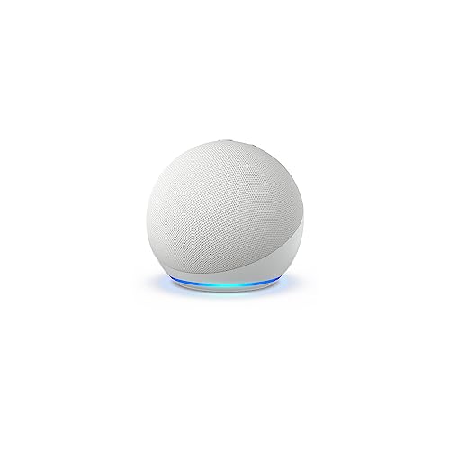 Echo Dot (5th Gen, 2022) | Enhanced Sound & Alexa | Glacier White
