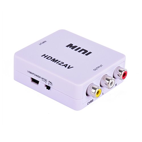 ELECSUM Composite HDMI to AV Video Converter Adapter