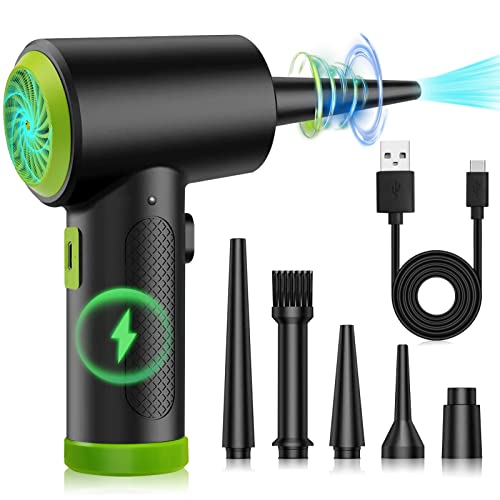 Electric Air Duster for PC Cleaning Kit with LED Light