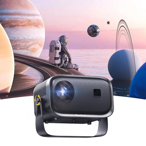 [Electric-Focus] Mini Projector Upgraded, Sovboi Portable Projector with 5GWiFi and Bluetooth, 1080P Outdoor Movie Projector, 400" Screen , Compatible with iOS/Android/TV Stick/HDMI/PS5