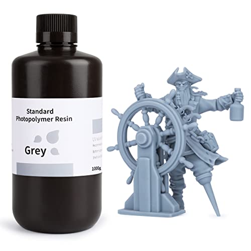 ELEGOO 3D Printer Resin UV-Curing Photopolymer Grey 1000g