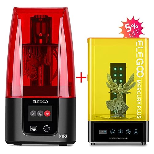ELEGOO Mars 3 Pro Resin 3D Printer and Mercury Plus 2.0 Wash and Cure Station