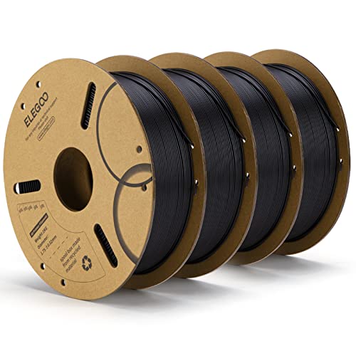 ELEGOO PLA Filament 1.75mm Black - High-Quality 3D Printer Filament