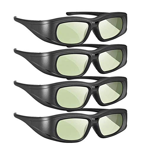 Elikliv Active Shutter 3D Glasses - 4 Pack