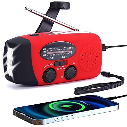 Emergency Weather Radio with Flashlight and Phone Charger