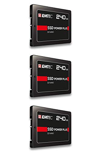 Emtec 240GB X150 Power Plus 3D NAND 2.5” SATA III SSD (3-Pack)