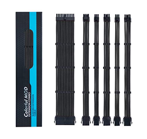 Enhance Your PC Aesthetics with Soft Hard PSU Extension Cable Kit