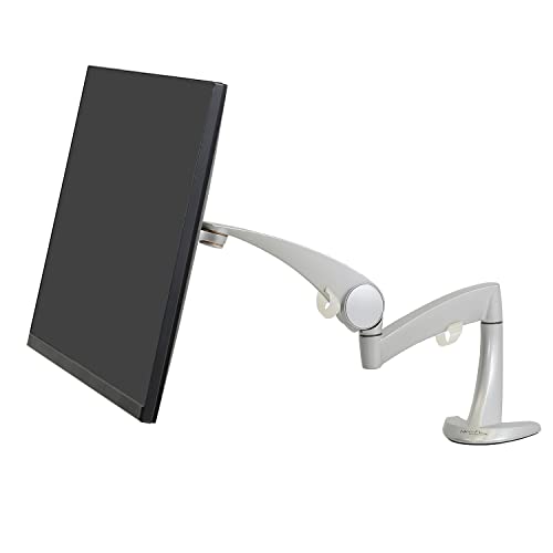 Ergotron – Neo-Flex Single Monitor Arm, VESA Desk Mount – for Monitors Up to 24 Inches, 0 to 18 lbs – Silver