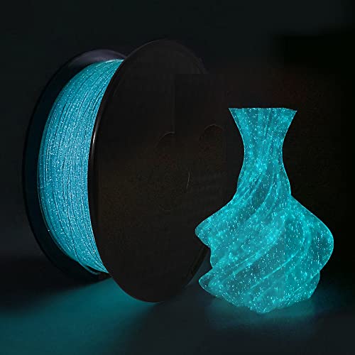 Everyglow 3D Printer Filament Luminous Filament Glow in Dark Filament 1.75mm Galaxy Blue 1kg Spool pla Filament