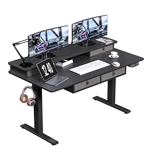 ExaDesk 55 Inches Electric Standing Widened Desk