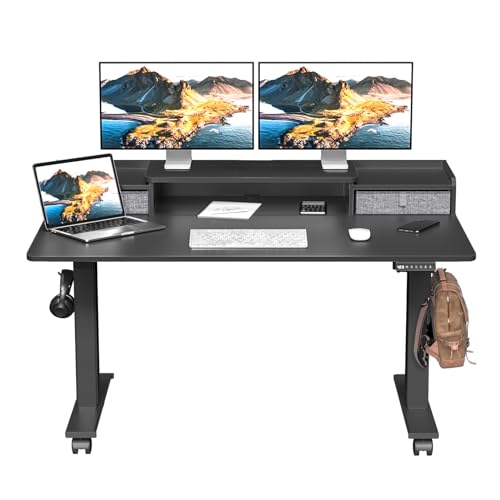 ExaDesk Electric Standing Desk with Drawers