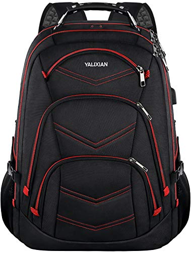 Extra Large Gaming Laptop Backpack with USB Charging Port