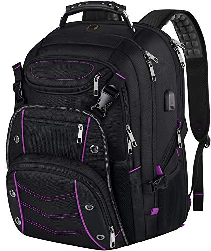 Extra Large Gaming Laptops Backpack with USB Charger Port