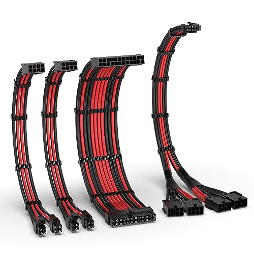 EZDIY-FAB PCIE 5.0 12VHPWR Sleeved Cable Kit
