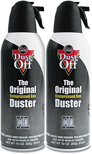Falcon Dust-Off 10 oz 152a Disposable Duster Spray Can with Nozzle, 2 Pack