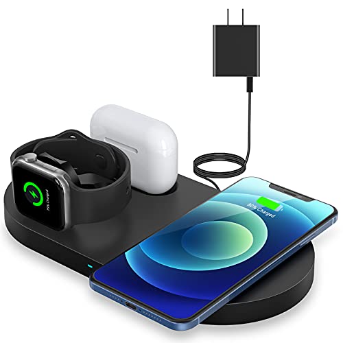 Fast Wireless Charger for iPhone, Apple Watch, and AirPods