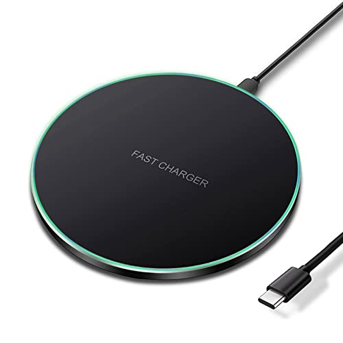Fast Wireless Charging Pad - Compatible with iPhone, Samsung Galaxy, and More