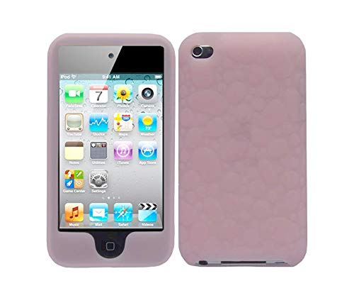 FastSun Apple iPod Touch 4th Case Skin, Protective TPU Shell Soft Silicone Rubber Skin Case Cover for Apple iPod Touch 4th Generation (Light Pink)