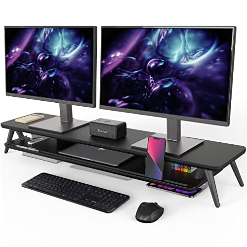 Fenge Dual Monitor Stand with Storage Organizer