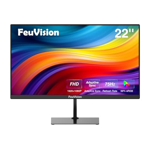 FeuVision 22 inch FHD Gaming & Office Computer Monitor