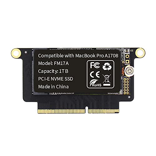FLEANE FM17A 1TB PCIe 3.0x4 NVMe 3D NAND TLC Flash SSD for MacBook Pro Retina A1708 (2016-2017) with DIY Tools
