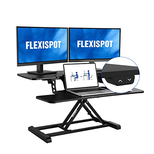 FLEXISPOT Electric Standing Desk Converter