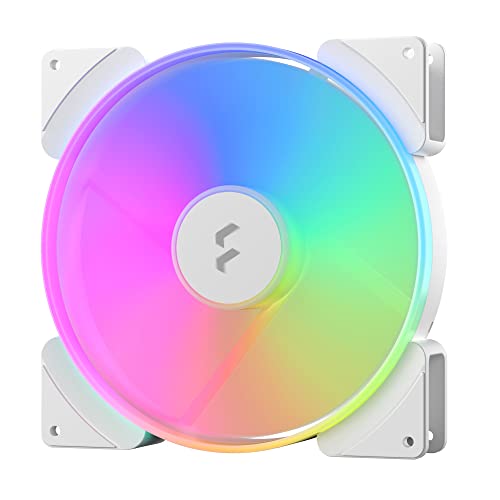 Fractal Design Prisma AL-18 PWM RGB White 180mm ARGB Compatible PC Case Fan