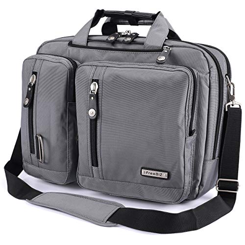 FreeBiz Laptop Briefcase Backpack Messenger Shoulder Bag