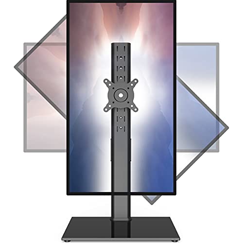 Freestanding 27-43 Inch Monitor Stand with Adjustable Motion Tilt