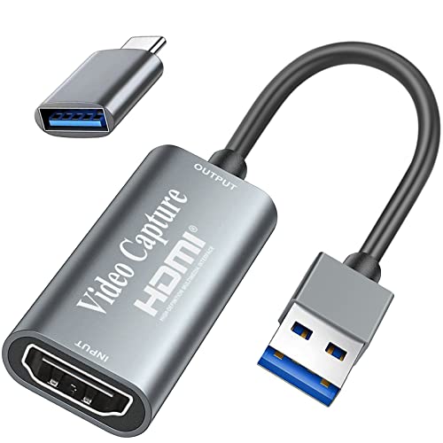 Fulfalic 4K HDMI to USB Game Capture Card