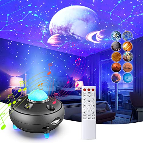 Galaxy Projector Night Light with Constellations and Planets