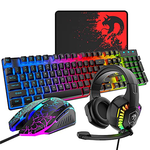 Gaming Keyboard and Mouse Headset Combo