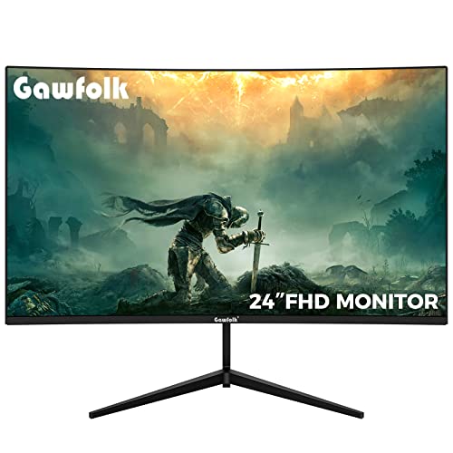 Gawfolk 24” Curved Monitor 75Hz Full HD 1080P