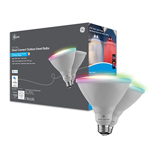 GE CYNC Color Changing Outdoor Smart LED Light Bulbs