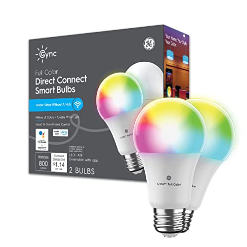 GE CYNC Smart LED Light Bulbs, Full Color and Color Changing