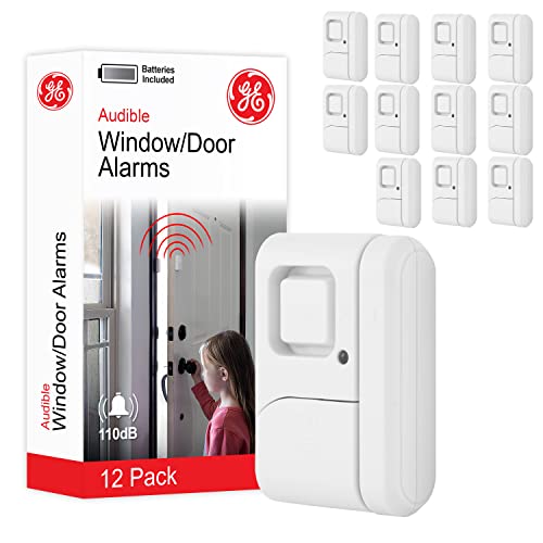 GE Personal Security, Window and Door Alarm, 12 Pack