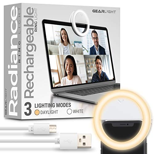 GearLight Selfie Ring Light for Computer or Phone