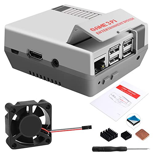 GeeekPi Retro Gaming NES3Pi Case with Cooling Fan