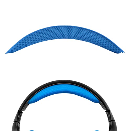 Geekria Mesh Fabric Headband Pad Compatible with Logitech G930, G430, F450 Headphone Replacement Headband/Headband Cushion/Replacement Pad Repair Parts (Blue)