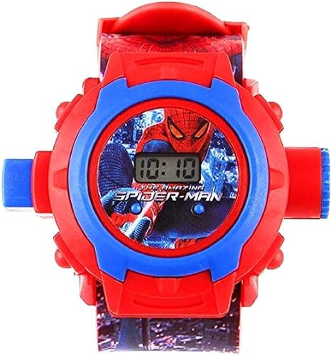 Genx Spiderman Image Projector Digital Wrist Watch for Kids